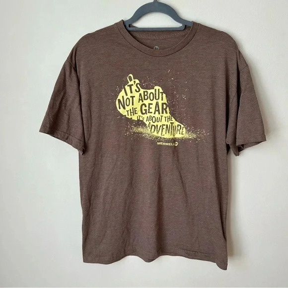 Merrell Men’s Hiking It’s Not About The Gear Adventure Crewneck T-Shirt Large - Picture 1 of 4